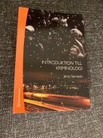 Introduktion till kriminologi