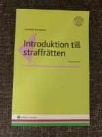 Introduktion till straffr&auml;tten