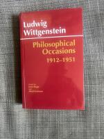 Philosophical occasions, 1912-1951
