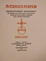 Sveriges kyrkor. Konsthistoriskt inventarium. Uppland. Band V h&auml;fte 2. Vallentuna h&auml;rad. V&auml;stra delen.
