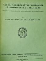 N&aring;gra markf&ouml;rb&auml;ttringsf&ouml;rs&ouml;k p&aring; nordsvenska tallhedar