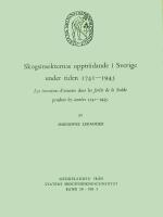 Skogsinsekternas upptr&auml;dande i Sverige under tiden 1741-1945