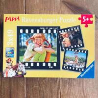 Pussel 3*49 bitar: Pippi Långstrump - Ravensburger Puzzle