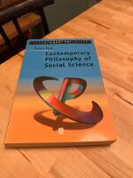 Contemporary philosophy of social science - a multicultural approach