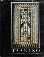 Taaniko. Maori Hand-weaving