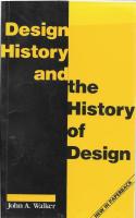 Design History and the History of Design