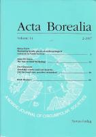 Acta Borealia, Vol. 14, 2-1997