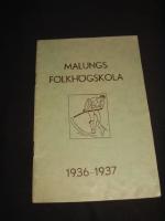 2 st bok, ' Fr&aring;n V&auml;sterdalsbygder, Malungs Folkh&ouml;gskolas &Aring;rsbok 1936 '+ ' Malungs Folkh&ouml;gskola 1936-1937, redog&ouml;relse f&ouml;r l&auml;s&aring;ret '