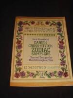 Danish cross-stitch zodiac samplers, charted designs for the astrological year