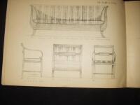 Teckningar till enklare m&ouml;beltyper, h&auml;fte II, m&ouml;bler av gustaviansk och Empirh&aring;llning