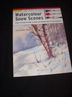 Watercolour snow scenes, start to paint with colours, brushes and easy projects