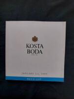 Kosta Boda 1995, Price-List