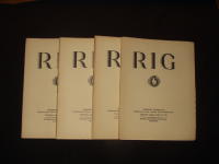 RIG 1938 hft 1-4, Tidskrift utgiven av f&ouml;reningen f&ouml;r Svensk kulturhistoria
