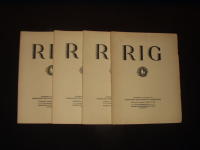 RIG 1939 hft 1-4, Tidskrift utgiven av f&ouml;reningen f&ouml;r Svensk kulturhistoria