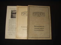 Forsners Priskurant, 1929-30 i Fotografi + pris&auml;ndringar Priskurant 1930