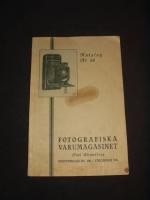  Katalog nr 10, Fotografiska Varumagasinet, Axel Strandberg 1925