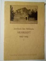 J&auml;mtlands l&auml;ns biblioteks &aring;rsskrift 1953-1954