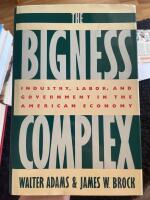 The Bigness Complex - industry, labor and government in the american economy