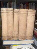 Skrifter av Viktor Rydberg, 5/5 volymer(den siste atenaren I-II, singoalla, de vandrande dj&auml;rknarne, dikter, vapensmeden, fribytaren p&aring; &Ouml;stersj&ouml;n I-II)