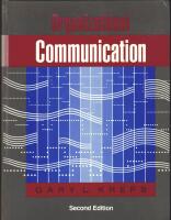 Organizational communication : theory and practice