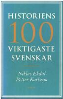 Historiens 100 viktigaste svenskar