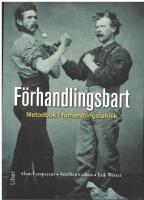 F&ouml;rhandlingsbart : metodbok i f&ouml;rhandlingsteknik