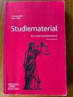 Studiematerial f&ouml;r Juridisk introduktionskurs