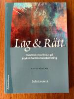 Lag & r&auml;tt - handbok med fokus p&aring; psykisk funktionsneds&auml;ttning