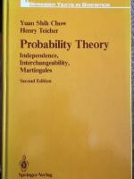 Probability theory - independence, interchangeability, martingales
