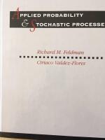 Applied probability and stochastic processes