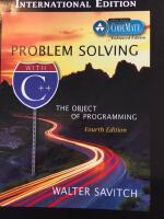 Problem solving with C++