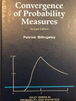 Convergence of Probability Measures, 2nd Edition