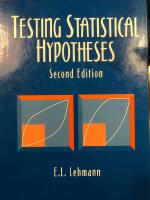 Testing statistical hypotheses