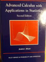 Advanced Calculus with Applications in Statistics, 2nd Edition Revised and