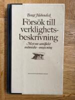 F&ouml;rs&ouml;k till verklighetsbeskrivning : mest om samspelet m&auml;nniska-omgivning