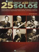 25 Great Jazz Guitar Solos + audio download