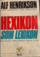 Hexikon som lexikon