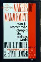 Makers of management - men and women who changed the business world