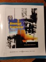 Abnormal Psychology with MindMap CD and PowerWeb