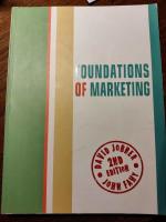 Foundations of marketing