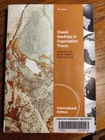 Classic readings in organization theory