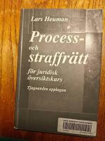 Process- och straffr&auml;tt f&ouml;r juridisk &ouml;versiktskurs
