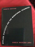 Applied statistics for the behavioral sciences