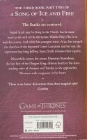 A Song of Ice and Fire 1-5; A game of thrones, A clash of kings, A storm of swords (del 2), A feast for crows och A dance with dragons.&nbsp;