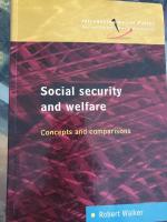 Social security and welfare - concepts and comparisons