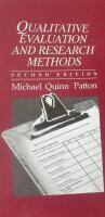 Qualitative evaluation and research methods