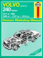 Volvo 240 Series - Owners Workshop Manual