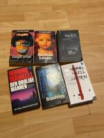 Paketerbjudande 6 st deckare av Henning Mankell ( Brandv&auml;gg, dansl&auml;rarens.., steget efter, den femte kvinnan, kinesen, den orolige mannen)