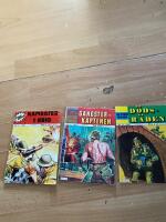 Paketerbjudande 3 st krigsserier (kamrater i krig, gansterkaptenen, d&ouml;dsr&auml;den)