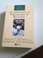Companion to the philosophy of religion